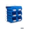 Triton Products Polypropylene Wall Storage Unit, 14-3/4 in D x 7 in. H x 8.25 in. W, Blue 3-240BWS - alternate 2